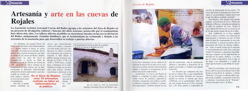 Ampliar recorte: Artesanía y arte en las cuevas de Rojales